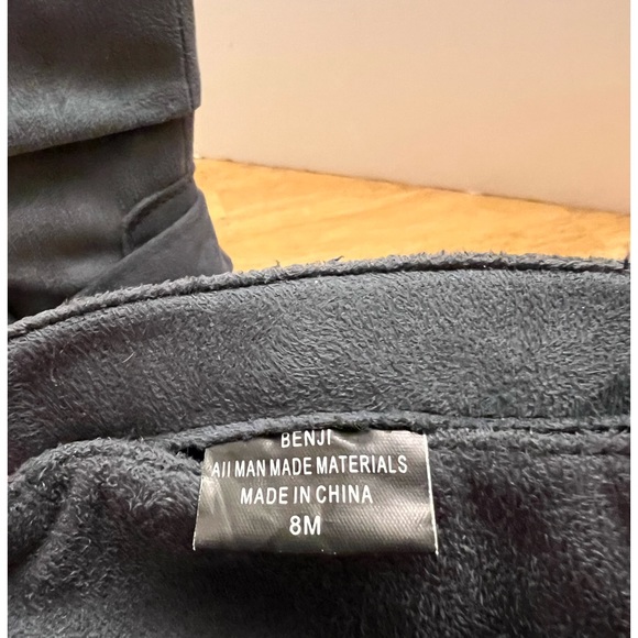 Rampage Benji Cute Suede-look Slouchy Boots; Gray; Size 8; Tie detail - Picture 7 of 7